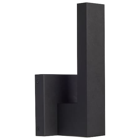 Nuvo Raven LED Outdoor Sconce, 10 Inch, Textured Matte Black Finish, 8 Watts, 3000K 62/1425